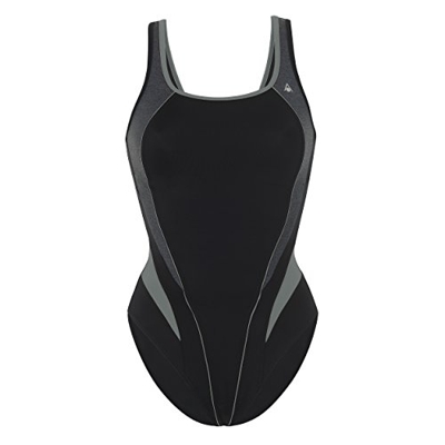 Aqua Sphere Bañador Mujer, Lita, Black/Chine Black, Talla del fabricante 36