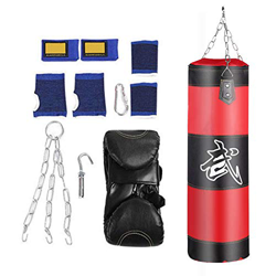VGEBY1 Saco de Boxeo, Guantes de Boxeo MMA Muay Thai Kick Boxing Artes Marciales con Soporte Pared Cadena Guantes Punching Bag Soporte para Colgar Sac precio