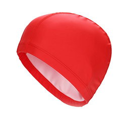 Tree2018 - Gorro de natación unisex con revestimiento de poliuretano elástico para piscina, playa, natación, color blanco, No nulo, rojo características