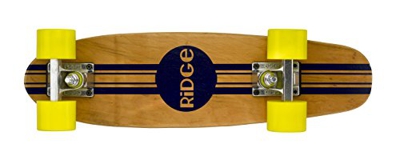 Ridge Maple Mini Retro Cruiser Skateboard, Unisex, Amarillo, UK: 22 Inch