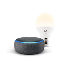 Echo Dot (3.ª generación), tela de color antracita + bombilla inteligente LIFX Blanco precio