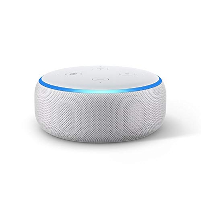 Amazon Echo Dot (3.ª generación) tela de color gris claro + Amazon Music Unlimited (6 meses GRATIS con renovación automática)