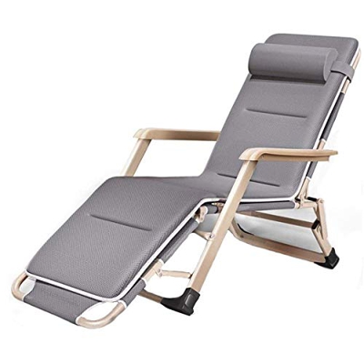 CWYSJ Tumbonas Jardin Exterior Plegable, Tumbona Playa Plegable Ligera, Sillas Jardin Exterior, Sillas Terraza Exterior (Gray)