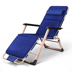 CWYSJ Tumbonas Jardin Exterior Plegable, Tumbona Playa Plegable Ligera, Sillas Jardin Exterior, Sillas Terraza Exterior (Blue) en oferta