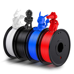 LABISTS Filamento PLA 1.75mm para Impresira 3D, Filamentos PLA 1.75mm 1kg (250 gx 4), Sin Enredos, Envasado al Vacío, Bobinas con 4 Colores (Negro, Bl precio