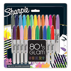 Sharpie - Rotuladores permanentes, punta fina, colores surtidos estándares, paquete de 24 precio
