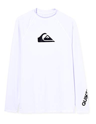 Quiksilver All Time-Licra De Manga Larga con Protección Solar UPF 50 para Hombre, White, XL