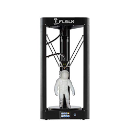 FLSUN QQ-S 90% Pre-assembled Delta 3d Printer Printing Size Φ255X360mm Lattice glass platform Auto Leveling Touch Screen en oferta