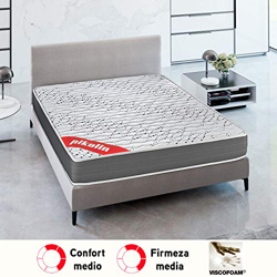 PIKOLIN Colchón viscoelástico Espuma HR 90x190 firmeza Media, Reversible, Alto 22cm - Colchones Sigeo precio