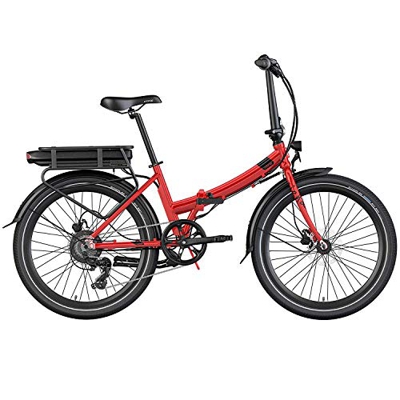 Legend Siena Bicicleta Eléctrica Plegable Urbana Smart eBike Ruedas de 24 Pulgadas, Frenos de Disco Hidráulicos, Batería 36V 10.4Ah Panasonic (374.4Wh