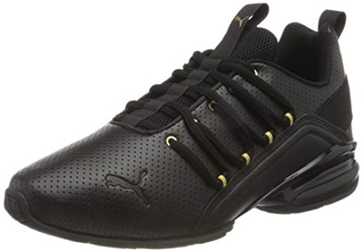 PUMA AXELION Perf, Zapatillas para Correr de Carretera para Hombre, Negro Black Team Gold, 41 EU