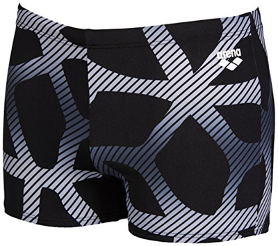 ARENA Spider Bañador Short, Hombre, Negro (Black/White), 85