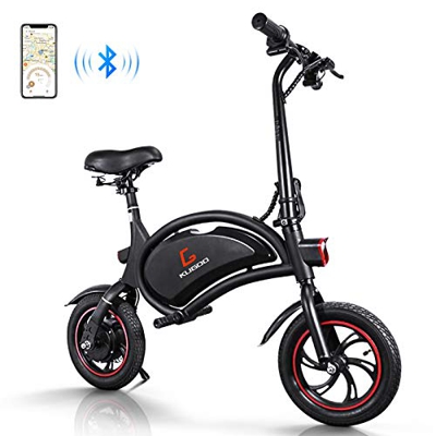 urbetter Bicicleta Eléctrica Plegable, 25 Km/h, Ruedas de 12 Pulgadas, 250W Batería 36V/6.0Ah, Asiento Ajustable, Bici Electrica Urbana Ligera para Ad