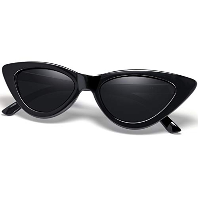 Joopin Gafas de Sol Ojo de Gato Polarizadas Protección UV Retro Vintage Gafas de Cateye Para Mujer Negras