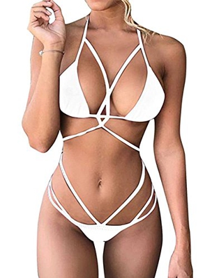 chicolife Traje de baño Atractivo Estilo Multicolor para Las Mujeres