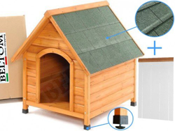 Beltom De Madera Perrera Casa del Perro Refugio Small/pequeño + PVC Carpa/Puerta - Small precio