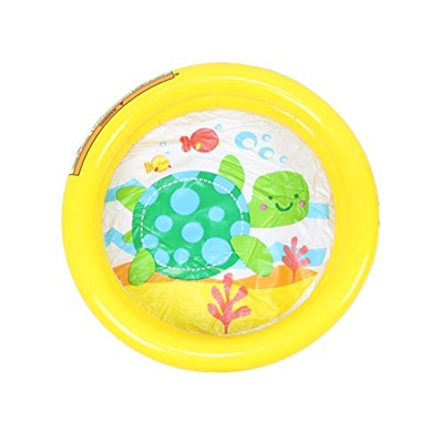 Piscina Hinchable Bebé del Verano de los niños Bañera Juego de niño Tortuga Piscina Piscina Inflable 61X15cm (Color : Yellow)