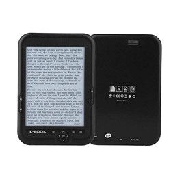 E-Reader, Portátil 6 Pulgadas 800x600 300DPI Lector Libros Electrónicos USB2.0 Lectura Digital Libros Radio FM incorporada/Grabación/MP3 WAV/Fotos, So precio