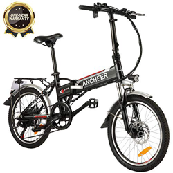 BIKFUN Bicicleta eléctrica, 20"/26" Ebike para Adulto, Batería de Litio-Ion(36V, 8Ah), 250W, Transmisión de Velocidad Shimano 7 (20 Negro Plegable) en oferta