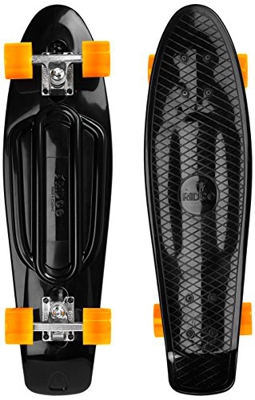 Ridge monopatín Recycled Cruiser, Unisex, Recycled 27" Cruiser, Negro/Naranja, 27 Pulgadas