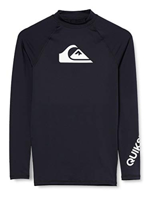 Quiksilver All Time-Licra De Manga Larga con Protección Solar UPF 50 para Hombre, Black, L