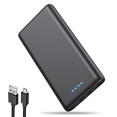 iPosible Batería Externa 25800mAh [Versión Actualizada] Alta Capacidad New Dual Puertos Cargador Portátil Móvil Power Bank Carga Alta Velocidad para S