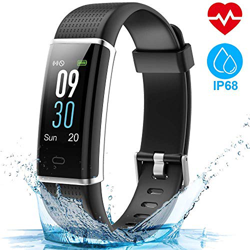 HOMSCAM Pulsera Actividad, Pulsera Inteligente Pantalla Color Reloj Impermeable IP68 con Monitor de Ritmo Cardíaco, Captura de cámara, Notificación de precio