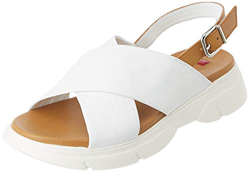 HÖGL Vitality, Sandalias con Correa de Tobillo para Mujer, Multicolor (Weiss/Nougat 0225), 42 EU en oferta