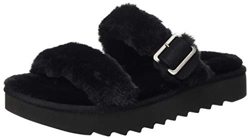 Koolaburra by UGG Women's Furr-Ah Sandal, Black, 37 EU en oferta