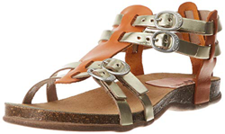 Kickers Ana, Sandalias de Punta Descubierta para Mujer, Naranja (Orange or Metal 173), 38 EU en oferta