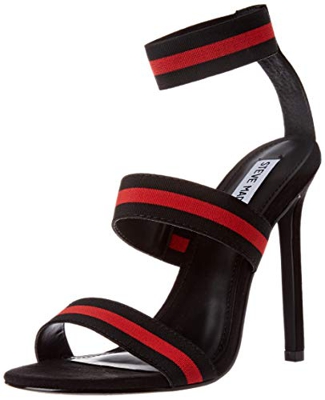 Steve Madden Crave, Sandalia con talón para Mujer, Nero, 37 EU