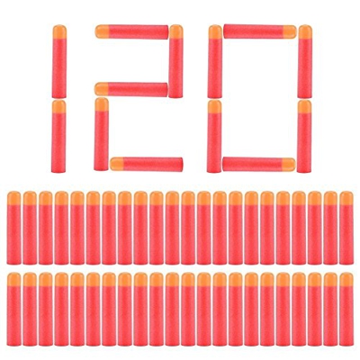 Yosoo 120Pcs recambio de espuma de repuesto suave Dardos Bullet para Nerf N-huelga Mega Centurion Elite serie Blasters pistola de juguete