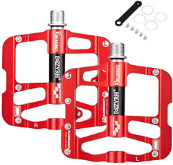 Pedales MTB Bicicleta Montaña de Ciclo, Pedales mtb Plataforma, 3 Rodamientos, Bicicleta CNC de Aleación de Aluminio Ultraligero Ultra Eje Teniendo Se precio