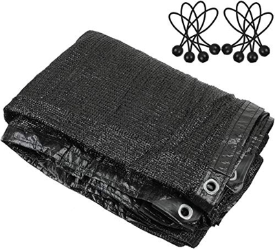 Paño para sombrilla, gruesa, tela de polietileno agrícola, impermeable, protector solar, tela de color negro