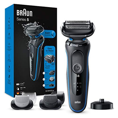 Braun Series 5 50-B4650cs Afeitadora Eléctrica, máquina de afeitar hombre de lámina, Con Base De Carga, recortadora de barba, Depiladora Corporal, Uso