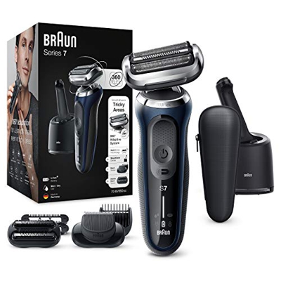 Braun Series 7 70-B7850cc Afeitadora Eléctrica, máquina de afeitar barba hombre de lámina, Con Centro De Limpieza SmartCare, 2 Accesorios EasyClick, U