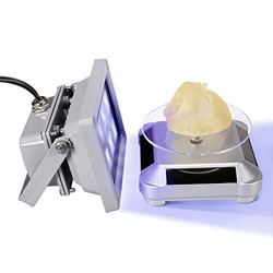 Impresora 3D de resina de luz UV de curado Impresora fotosensible Solidificar 6W Luces Piezas para DLP con plataforma giratoria solar Soporte giratori en oferta