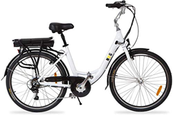 Cityboard NWG Bicicleta Eléctrica de Paseo de 26", Adultos Unisex, Blanco en oferta