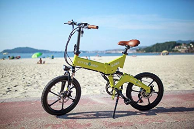 Cityboard CIES Bicicleta Eléctrica Plegable 20", Adultos Unisex, Amarillo