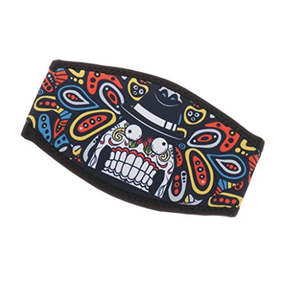 perfeclan Venda de Natación Banda para El Oído Diadema Deportiva Elástica, Ajustar - 18x10cm - Dientes