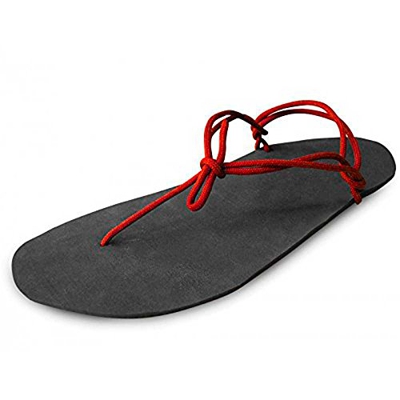 VITAL FOOT Vibram - Kit Sandalias Minimalistas Huaraches Correr Running Trail Barefoot (Dunas 5mm Rojo)