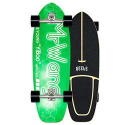 Surfskate Skateboard Carving Drop-Through Freeride Skate Cruiser Boards, Completo arce tablero 78×24cm, Rodamientos de Bolas ABEC Alta velicidad, 7 ca precio