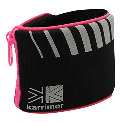 Karrimor - Cartera de ciclismo para la muñeca, negro / rosa, talla única
