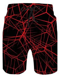 Spreadhoodie Laberinto Pantalones Cortos Natacion para Hombre Traje de Bano Bañador Estilo Bermuda con Estampado de Flores para natación Surf Rojo S en oferta