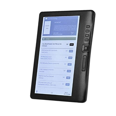 Senmubery Lector de Libros ElectróNicos de 7 Pulgadas E-Ink Pantalla LCD en Color Inteligente con ResolucióN HD Video Digital E-Book Video Reproductor