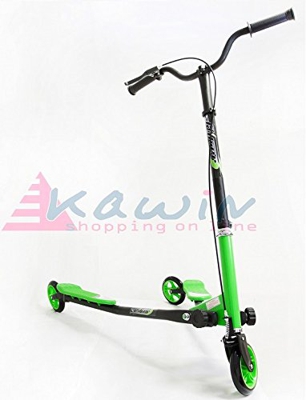 Kawin PATINETE DOBLE DE 3 RUEDAS Capacidad 100 Kg Color Verde