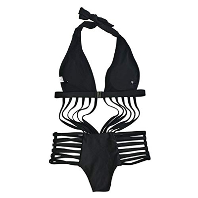 Conjunto de Bikinis con One Piece Bikini Mujer 2019, Nuevo Mujer Push-Up Bikini Acolchado Bra Traje de baño