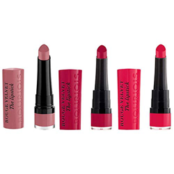 Bourjois Pack de 3 Velvet the Lipstick, Tonos 09, 018 y 010 características