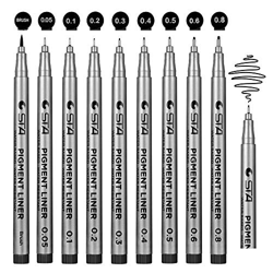 Plumas de Línea Fina, Beupro Rotuladores Punta Fina Bolígrafos Fineliner Negros Drawing Pens para Bocetos Dibujo Redacción Cómic Scrapbooking características