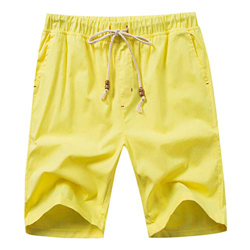 Pantalones Cortos para Hombres Pantalones Cortos de Playa Cómodo Traje de baño Hombre Pantalones Cortos de Verano Cordón elástico de algodón Suelto Am precio